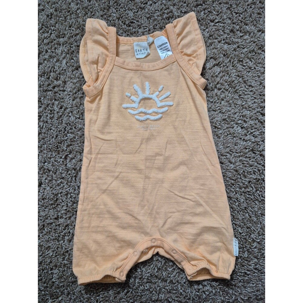 Earth nymph baby girl romper size 6-12 months
